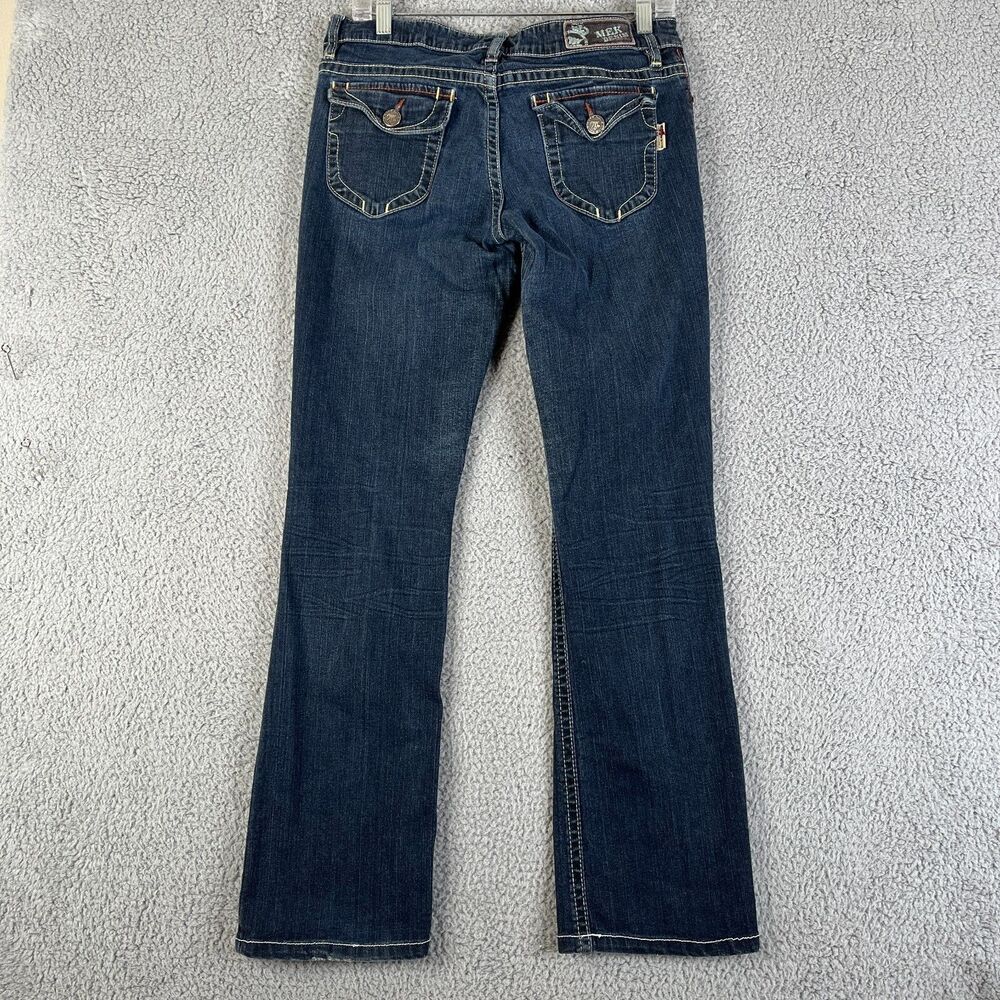MEK DNM Barclay Jean Women 29 x 34Blue Slim Boot Low Rise Stretch meas 31x29